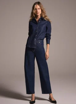 Hot Dark Indigo Barrel Leg Jeans Barrel & Balloon Jeans