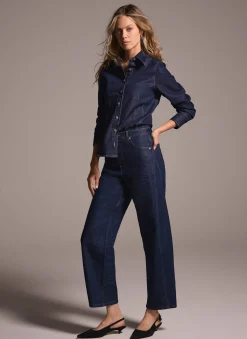 Hot Dark Indigo Barrel Leg Jeans Barrel & Balloon Jeans