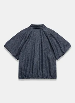 Clearance Dark Indigo Paisley Denim Shirt Shirts & Blouses