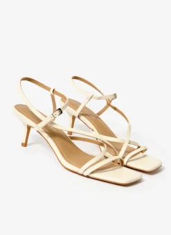 Outlet Eli Leather Strappy Kitten Heels Heels|Heels