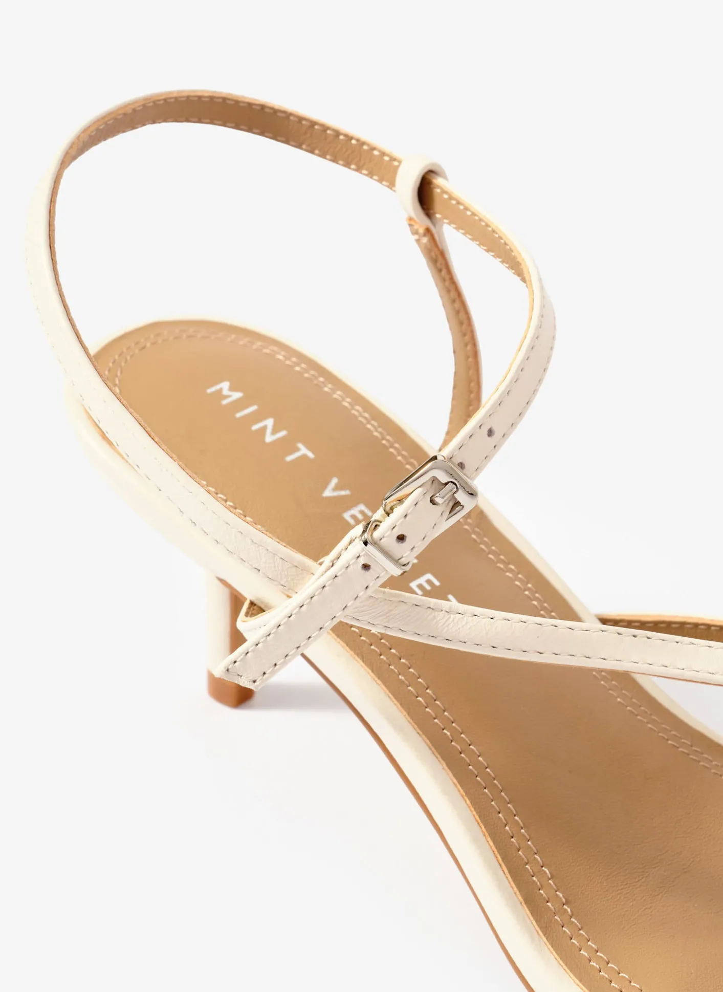 Outlet Eli Leather Strappy Kitten Heels Heels|Heels