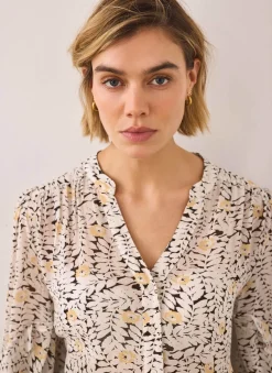 Sale Floral Print Ruffle Blouse Shirts & Blouses