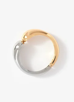 Discount and Silver Tone Mixed Metal Clasp Cuff Jewellery|Jewelry