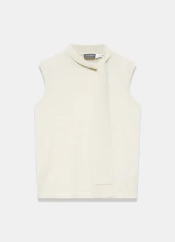 Outlet Metallic Knit Tie Neck Top Knitted Tops|Knitted Tops