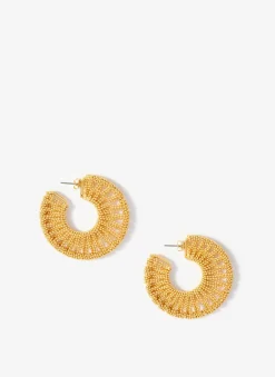 New Tone Beaded Hoop Earrings Jewellery|Jewelry