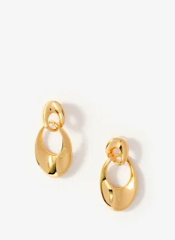 Outlet Tone Hoop Link Earrings Jewellery|Jewelry