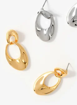Outlet Tone Hoop Link Earrings Jewellery|Jewelry