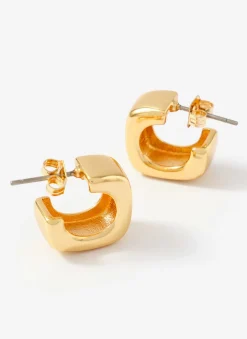 Sale Tone Mini Rounded Square Hoop Earrings Jewellery|Jewelry