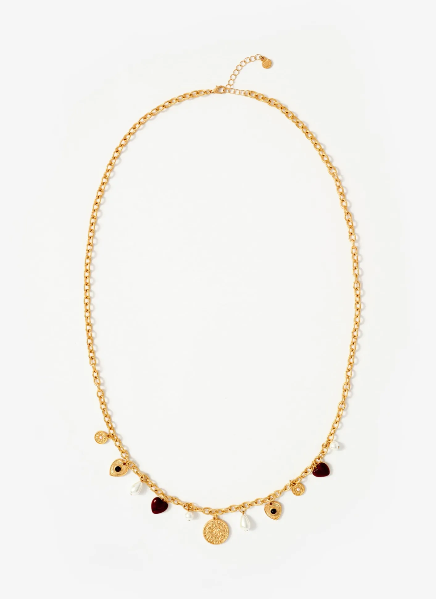 Best Tone Multi Charm Necklace Jewellery|Jewelry