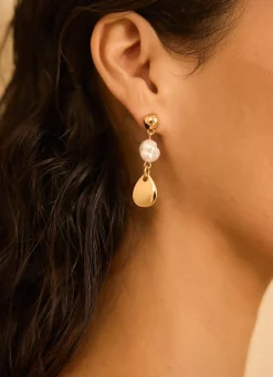 Tone Pearl Drop Earrings Jewellery|Jewelry