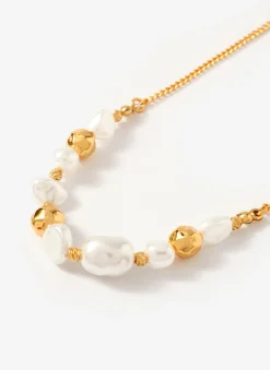 New Tone Pearl Long Necklace Jewellery|Jewelry