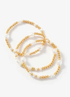 Clearance Tone Pearl Multi Friendship Bracelets Jewellery|Jewelry