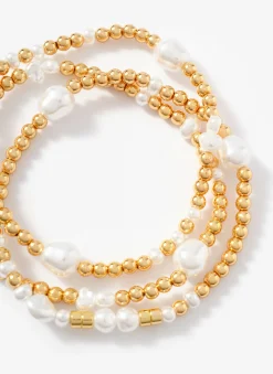 Clearance Tone Pearl Multi Friendship Bracelets Jewellery|Jewelry