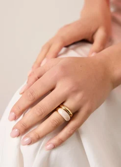 Outlet Tone Pearlescent Ring Set Jewellery|Jewelry