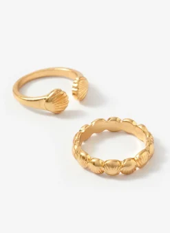 Online Tone Shell Ring Set Jewellery|Jewelry