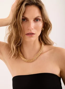 Sale Tone Textured Chain Necklace Jewellery|Jewelry