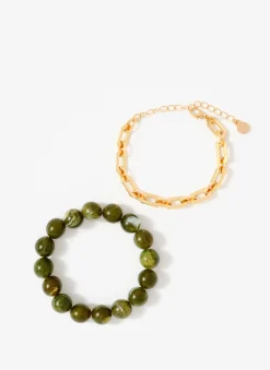 Best Beaded and Chain Layer Bracelet Jewellery|Jewelry