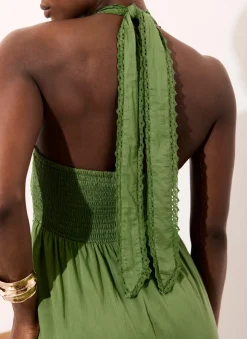New Cotton Halter Maxi Dress Summer Dresses|Maxi Dresses