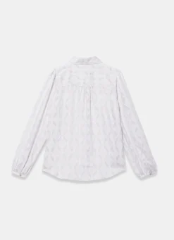 Diamond Striped Jacquard Shirt Shirts & Blouses
