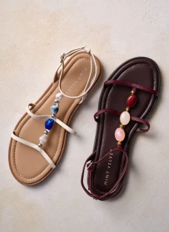 Hot Hana Leather Strappy Sandals Sandals