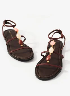 Hot Hana Leather Strappy Sandals Sandals