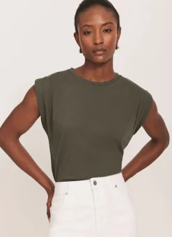 Sale Cotton Extended Shoulder T-Shirt T-Shirts|T-Shirts