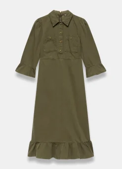Best Denim Midi Shirt Dress Midi Dresses|Denim Dresses
