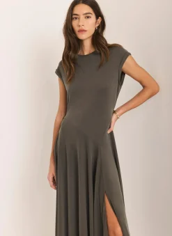 Discount Jersey Asymmetric Midi Dress Midi Dresses