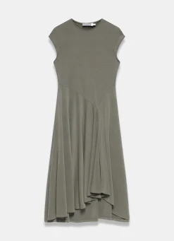 Discount Jersey Asymmetric Midi Dress Midi Dresses