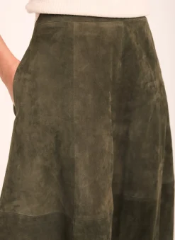 Online Suede Midi Skirt Midi Skirts|Skirts