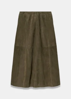 Online Suede Midi Skirt Midi Skirts|Skirts