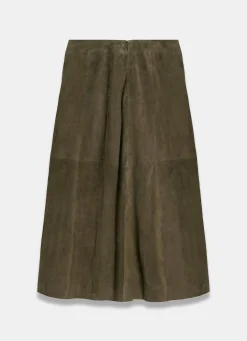 Online Suede Midi Skirt Midi Skirts|Skirts