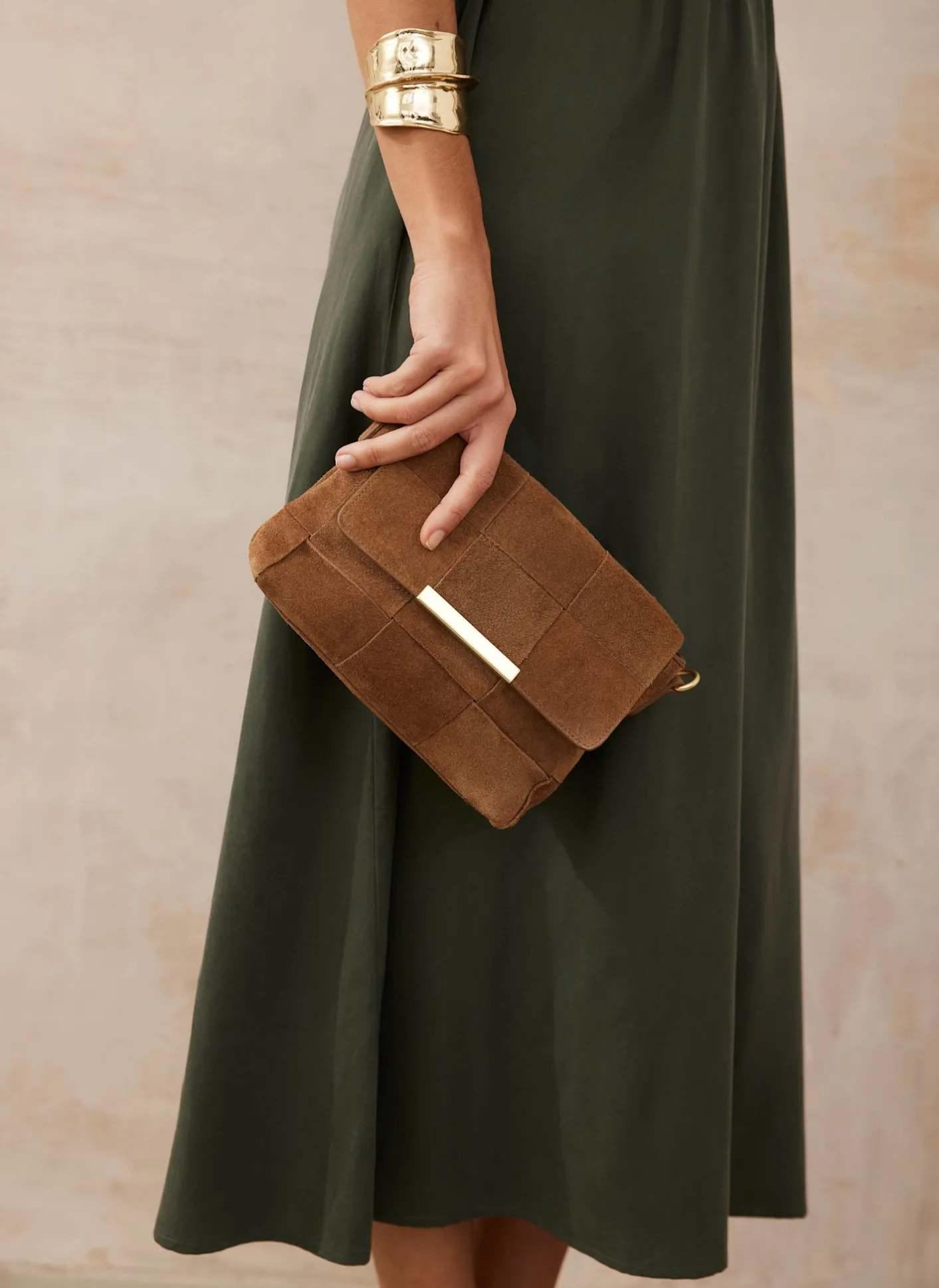 Hot Lara Suede Woven Crossbody Bag Bags