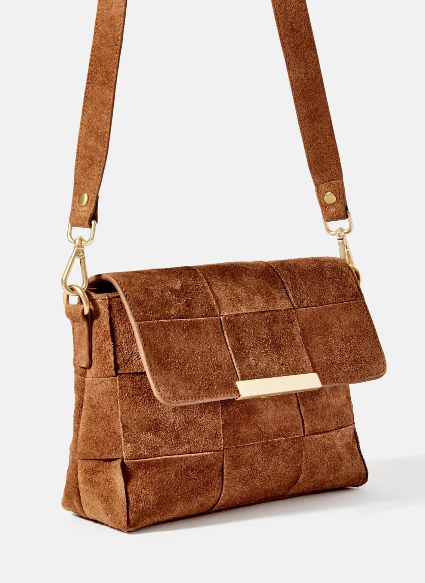 Hot Lara Suede Woven Crossbody Bag Bags