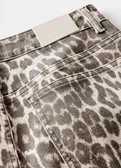 Sale Leopard Print Barrel Leg Jeans Barrel & Balloon Jeans