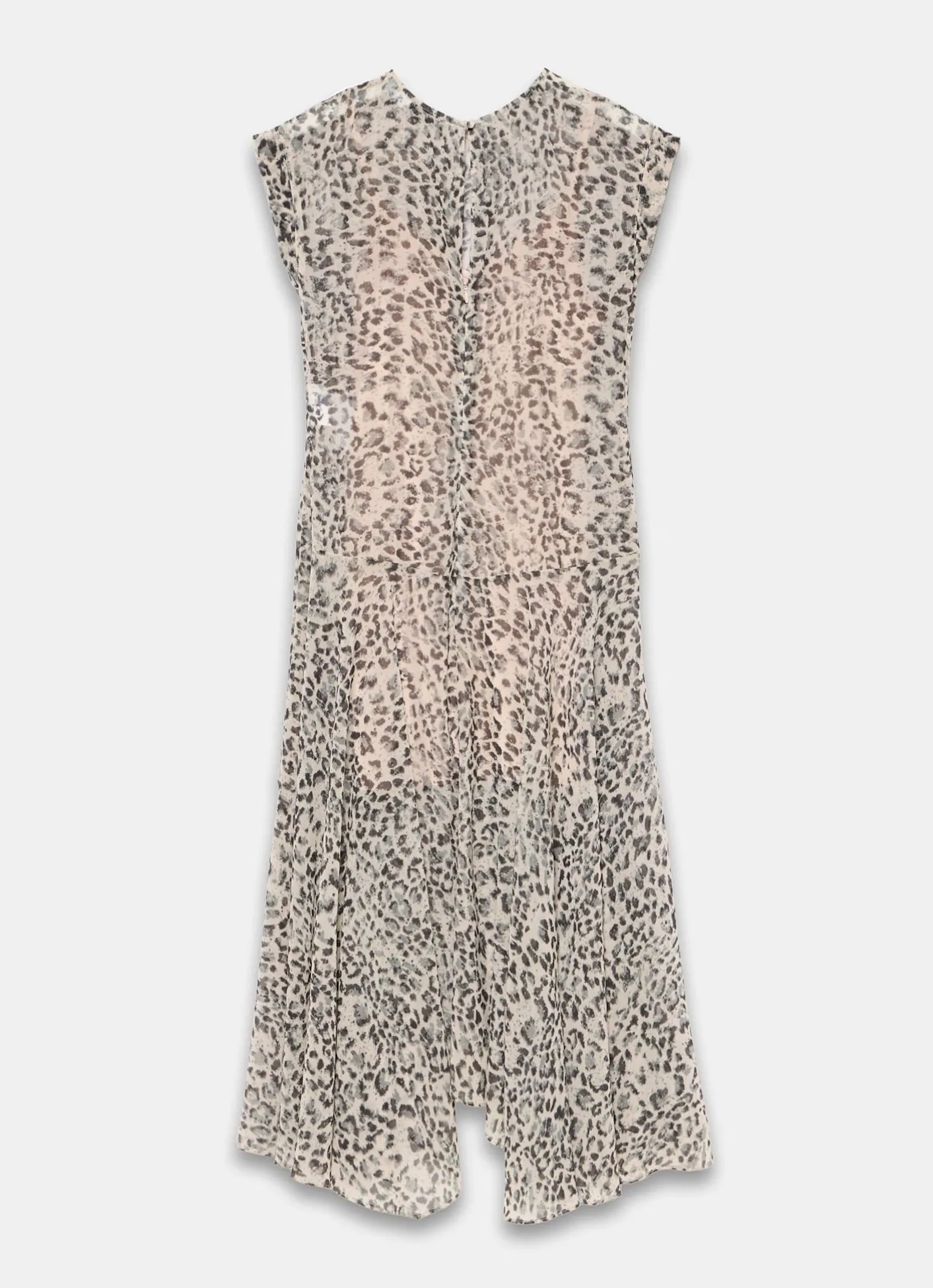 Online Leopard Print Cap Sleeve Midi Dress Midi Dresses|Printed Dresses