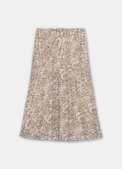 Outlet Leopard Print Midi Skirt Midi Skirts|Skirts
