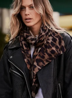 Discount Leopard Print Scarf Scarves