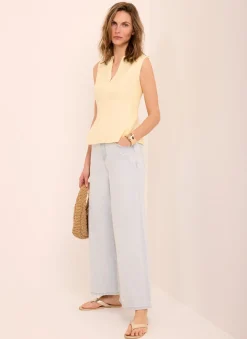 New Light Indigo Ankle Wide Jeans Jeans|Wide Leg Jeans