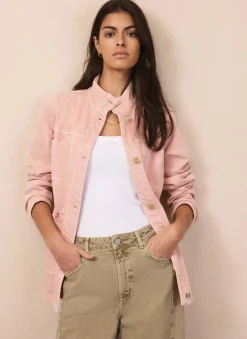 Outlet Cotton Utility Shacket Jackets