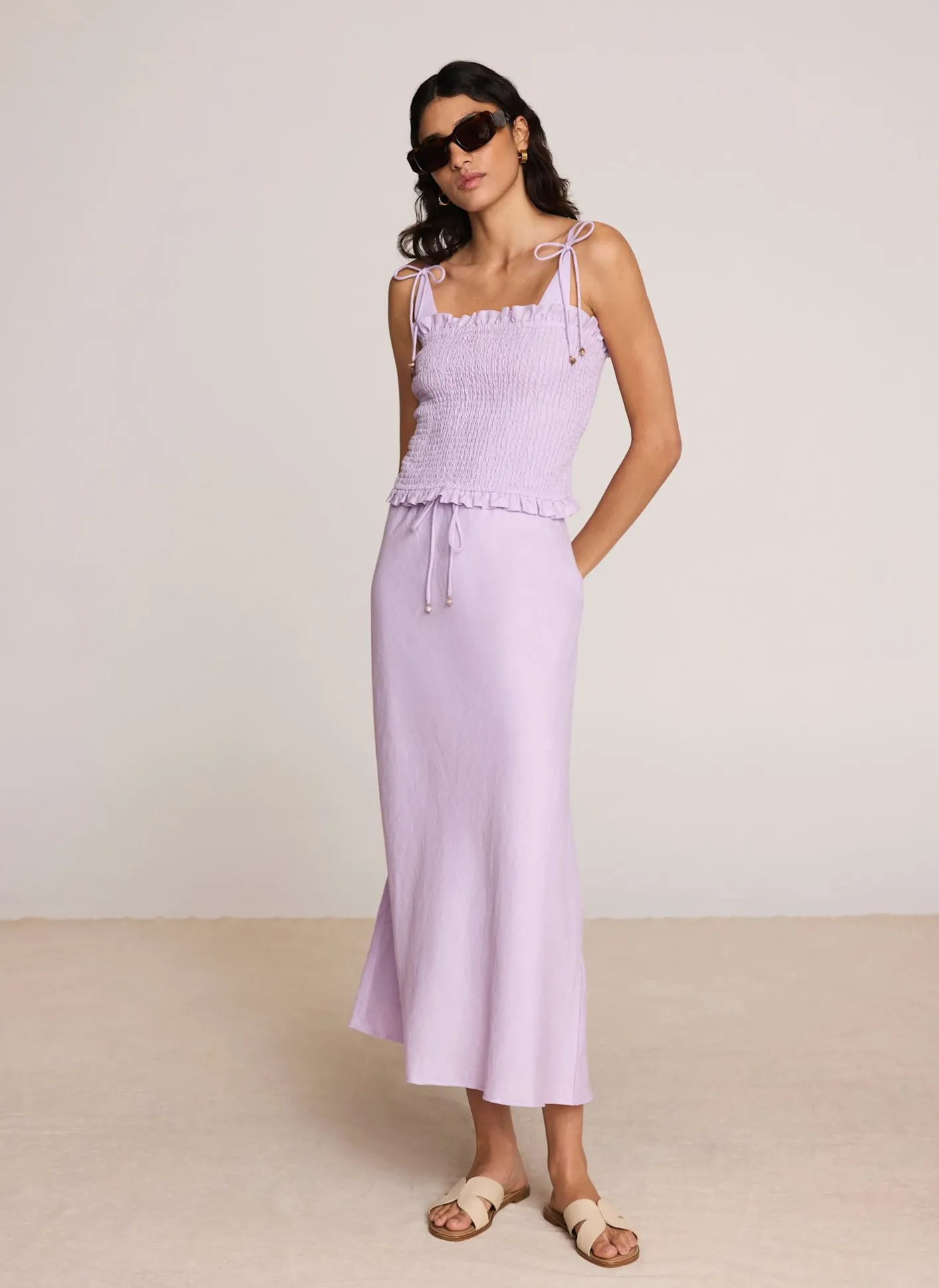 Discount Linen Shirred Top All Tops|Tops