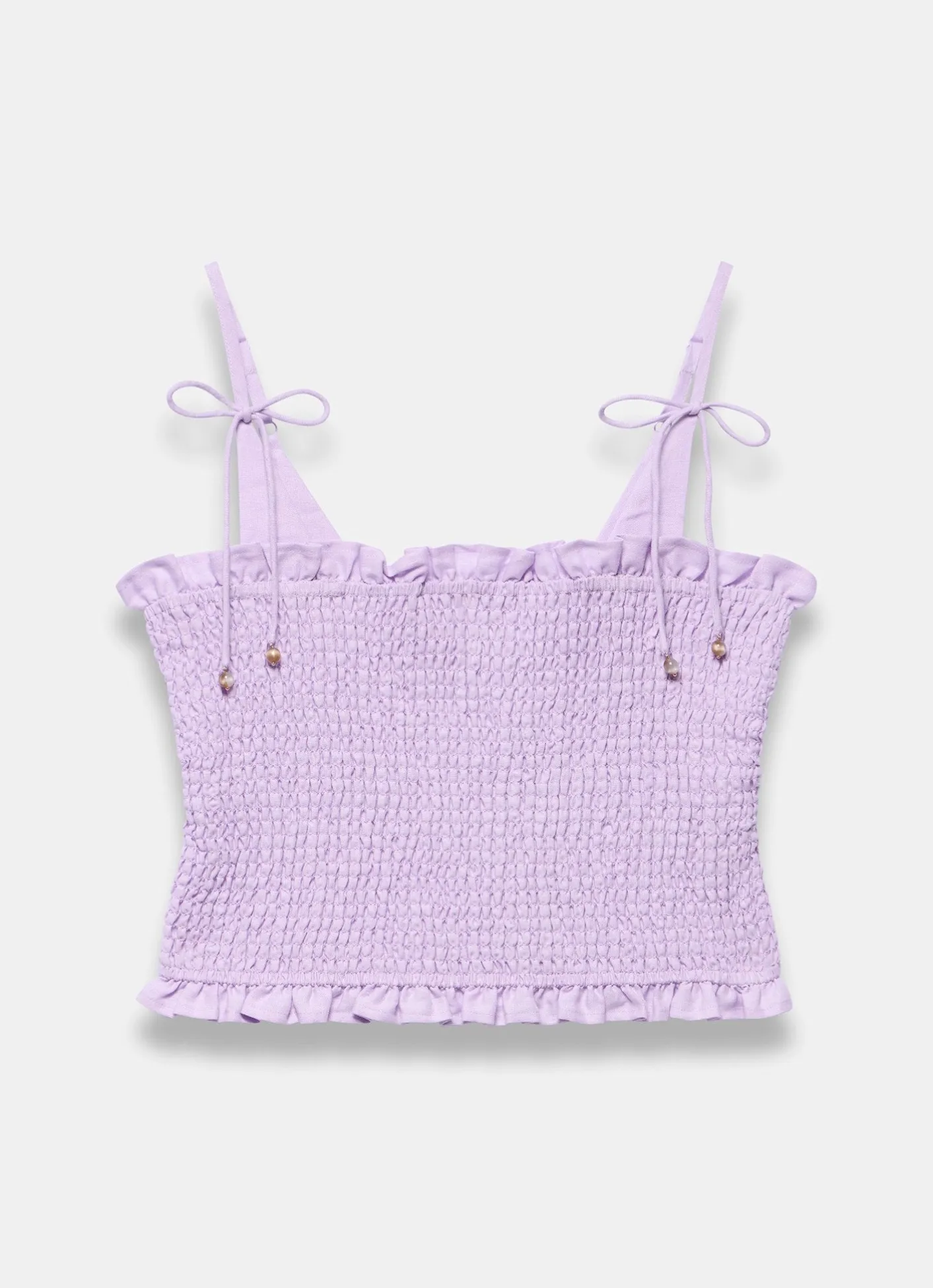 Discount Linen Shirred Top All Tops|Tops