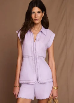 Best Linen Sleeveless Shirt Shirts & Blouses