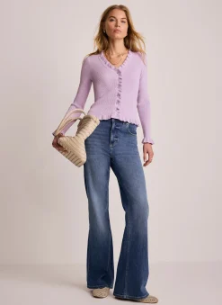 Hot Ruffle Detail Cardigan Cardigans|Jumpers & Cardigans