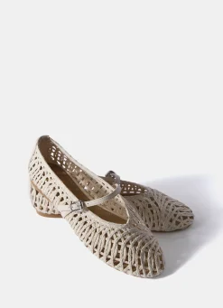 New Lily Woven Ballet Flat Pumps Flat Shoes
