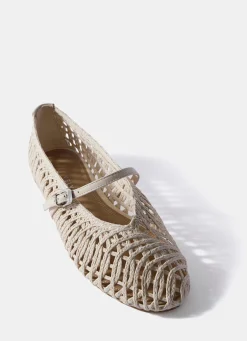 New Lily Woven Ballet Flat Pumps Flat Shoes