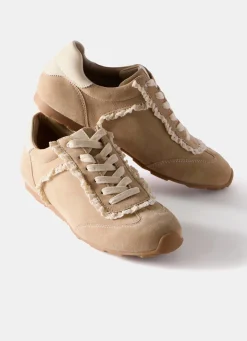 New Lina Suede Lace Detail Trainers Sneakers