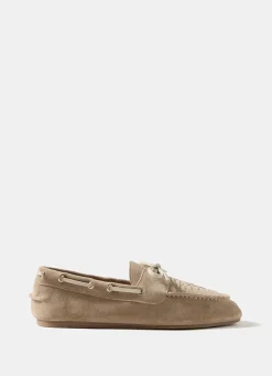 Online Livi Suede Boat Shoes Flat Shoes
