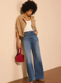 Lola Suede Woven Bucket Bag Bags