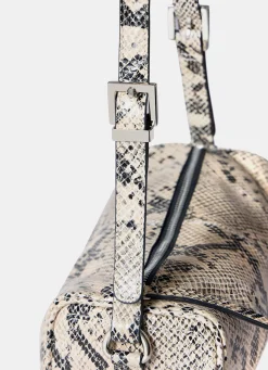 New Matilda Snake Print Leather Shoulder Bag Bags